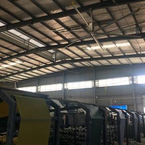 China Al-Mg Blade Material Ceiling Fan For Industrial Warehouse Cooling Pmsm Motor wholesale