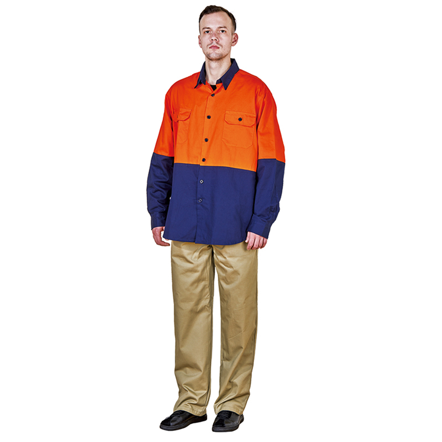 Unisex Work Clothing Sets for Workshop Overall in Khaki or Customized 2XL Size