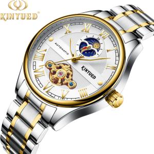 KINYUED men's automatic mechanical watch tourbillon waterproof mechanical wristwatches