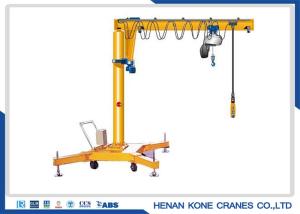 China Warehouse 500kg Electric Portable Jib Crane On Wheels wholesale