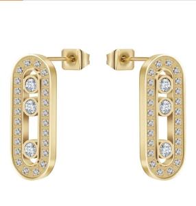 China Women Cartilage Cuffs Hoop Climber Earrings With Cubic Zirconia CZ wholesale