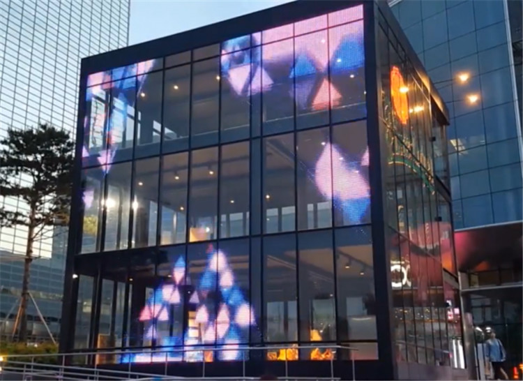 Light Weight 1/8 Scan Hotel P6.25 Transparent LED Display