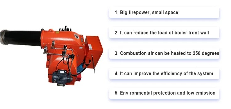 China Factory Price 50-600KW Natural Gas LPG CNG GLP Gas Burner For Heating
