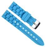 Dust proof Silicone Rubber Watch Band , 18mm Narrow Watch Straps
