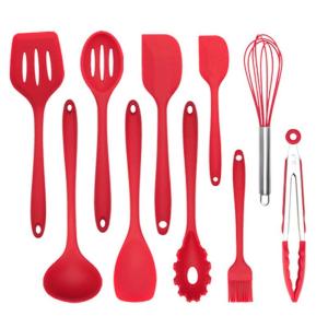 China 10 Piece Silicone Kitchen Cooking Utensil Set LFGB wholesale