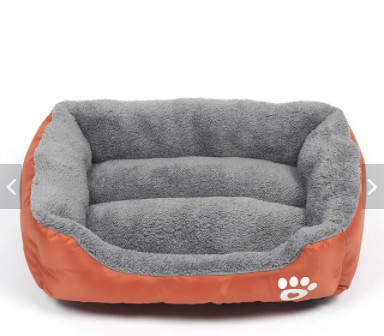 Polyester Pet Crate Bed Sofa Solid Plush Dog Bed