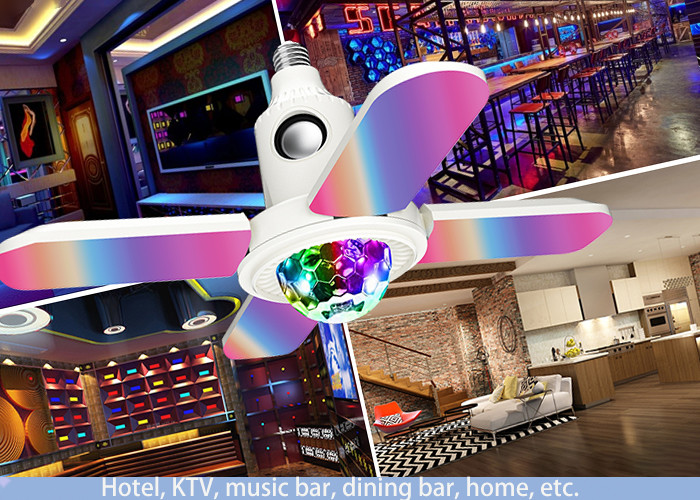Music Playing LED E27 Bluetooth Light Bulb Speaker With RGB Controller