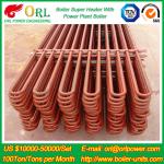 Oil Industry Heating Boiler Steam Super Heater 110 MW Rate Factor Heating