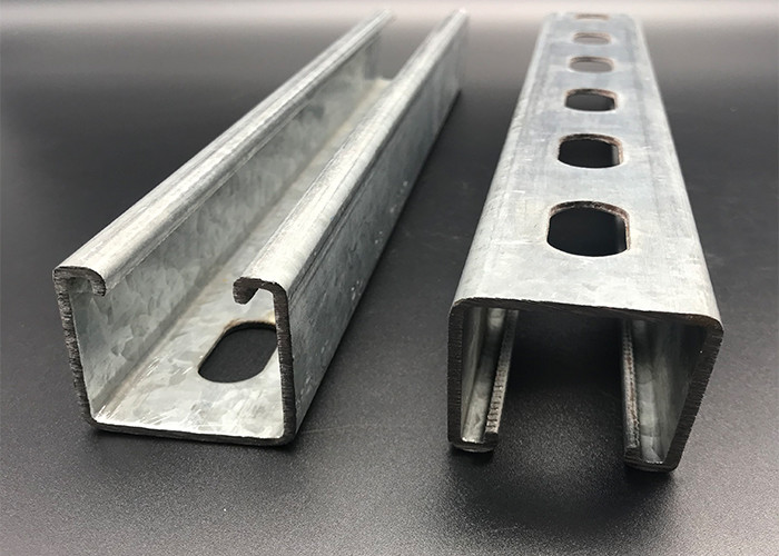 Pregalvanized Plain Slotted 1 58x1 58 Custom Unistrut Channel