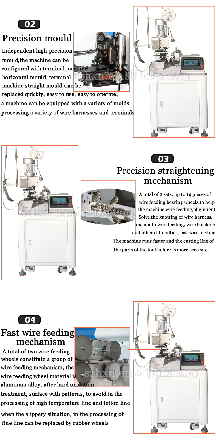 Fully Automatic Wire Cut Strip Crimp Machine for High Productivity 4500-6500PCS/H