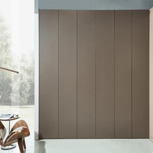 China Fitted Coffee Cabinet 22mm Modern Wardrobe Closets Six Doors wholesale