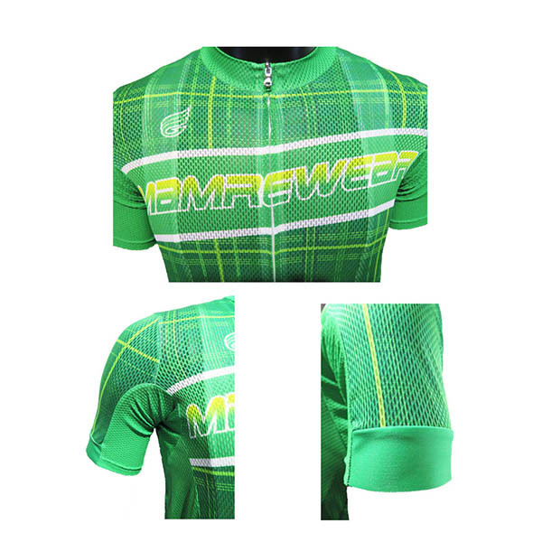 Mesh Fabric Premium Summer Cycling Jersey With Three Pockets Anti - UV