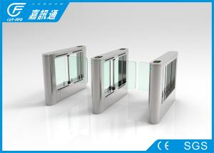China Rfid Access Control Entrance Barrier Systems , Stainless Steel Waist High Turnstile wholesale