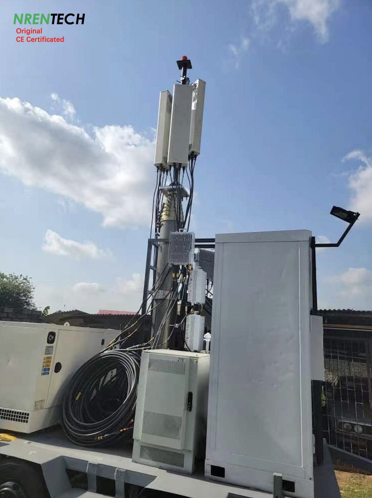 30m lockable pneumatic telescopic mast 300kg payloads-5.5m closed height-for antenna