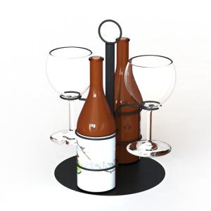 China Party Drinking Set Holder Metal Wine Glass Display Stand Welded wholesale
