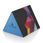 Creative Kraft Paper Triangle Shaped Gift Box With CMYK Color Printing