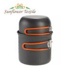 Titanium Outdoor Camping Pot And Pans Set 2PCS Camping Cookware