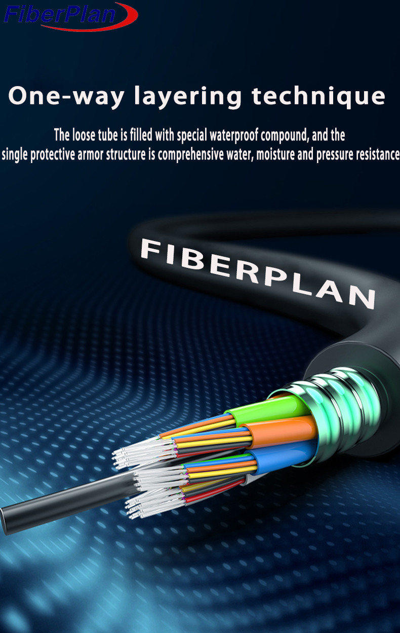 GYTS Flexible Duct Fiber Optic Cable For Long Distance Communication