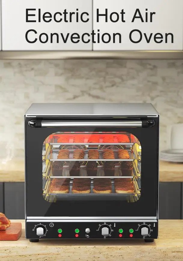 Convenient and Powerful Electric Commercial Convection Toaster Oven With Steam Function