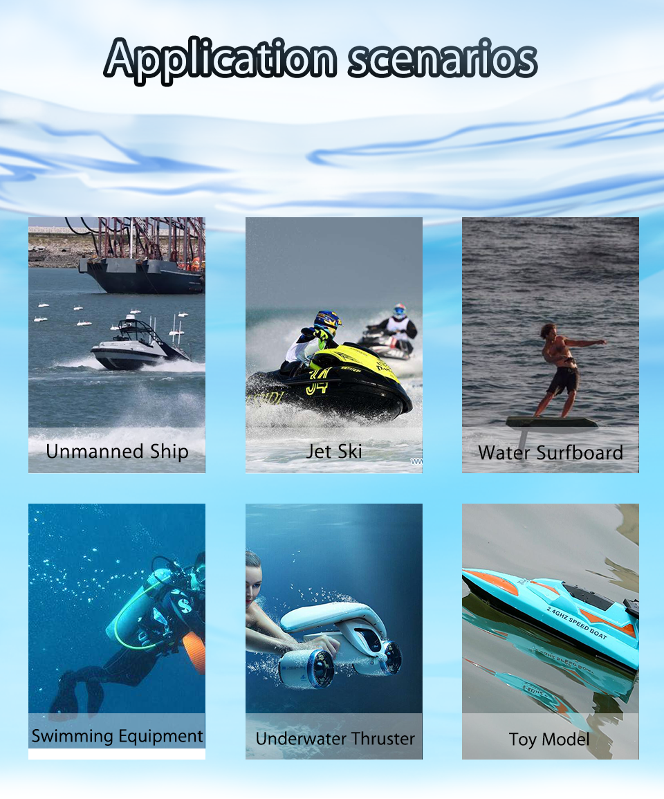 Faradyi Customized waterproof 12V Electric Brushed Dc Motor 5Nm 48V Bldc Motor Waterproof Underwater With Propeller