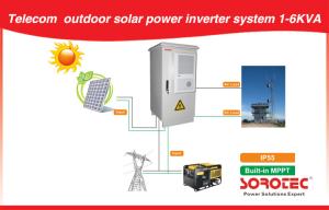 China Outdoor Telecom Off Grid Solar Power Systems 1KVA - 10KVA 50HZ / 60HZ wholesale
