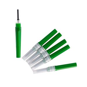 China Disposable Sterile Multi Sample Blood Collection Needle 22G 1 Inch Green Color wholesale