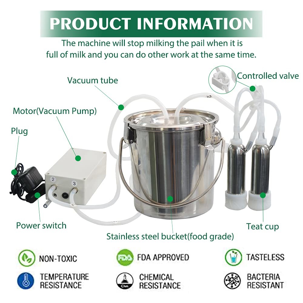 OEM Dairy Farm Single Milk Sucking Machine Cow Milking Machine 220V