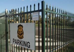 China powder coated zinc Steel picket Fence wholesale