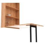 Wall Mounted Solid Wood Bamboo Storage Cabinet Kitchen Collapsible for Cutlery