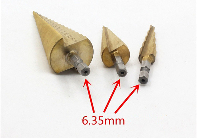 Hexagonal Shank Step Reamer Burring Cobalt Alloy Drill Bits For Hardened Steel
