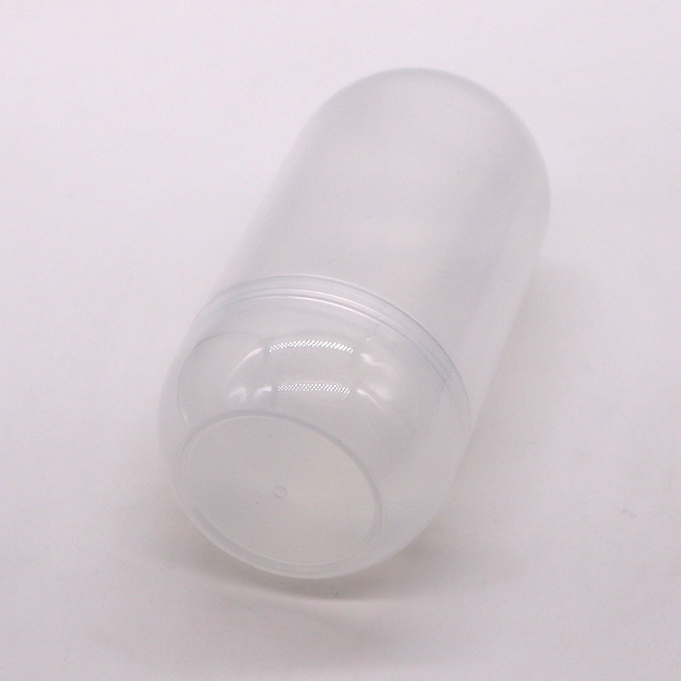 Screw Cap 550ML PP Capsule Shaped Plastic Food Jar for Biscuit Candy Customized Color