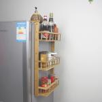4 tier bamboo fridge storage rack
