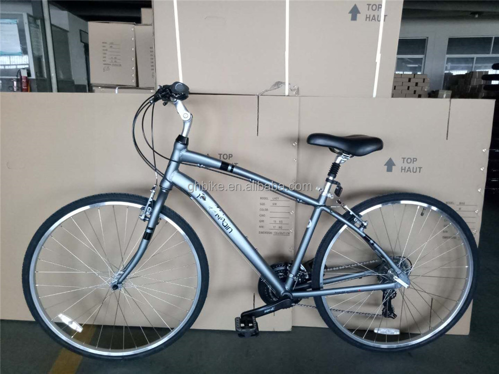 21 Speed Aluminum Frame Cruiser Adult Road Men's Bicycle with Front and Rear V Brake