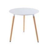 Elegant Sturdy Tomile MDF Simple Dining Room Table Metal Frame