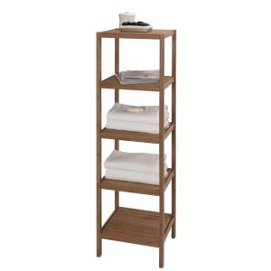 China modern wood bathroom storage shelving wholesale