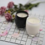 Color Painting Oval Glass Handmade Jar Candles For Home Office Decoration