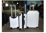 4 Airplane Wheel ABS Carry On Trolley Luggage Aluminum With Expandable Zippers