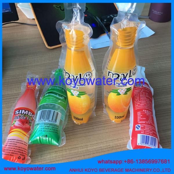 energy drinks shape sachet packing machine for perfume/KOYO bottle shape pouch