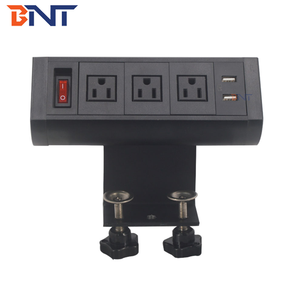 US popular new design for office room movable clamp on table power socket