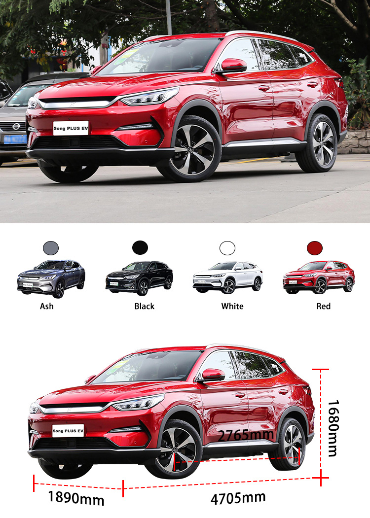 China New Energy Vehicles Pure SUV Byd Song Plus Flagship EV Electric Car