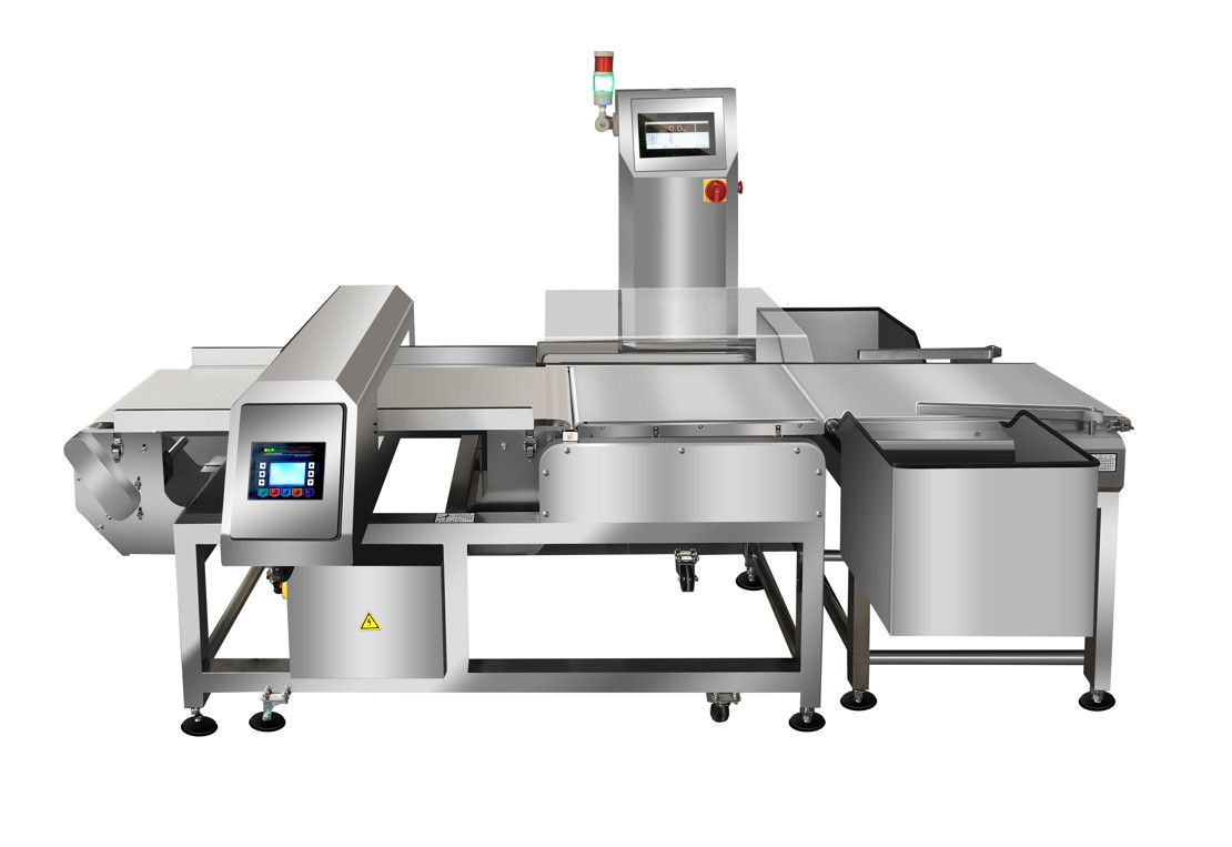 Food Packing Conveyor Belt Metal Detector Automatic Driven 25 pcs / min Output