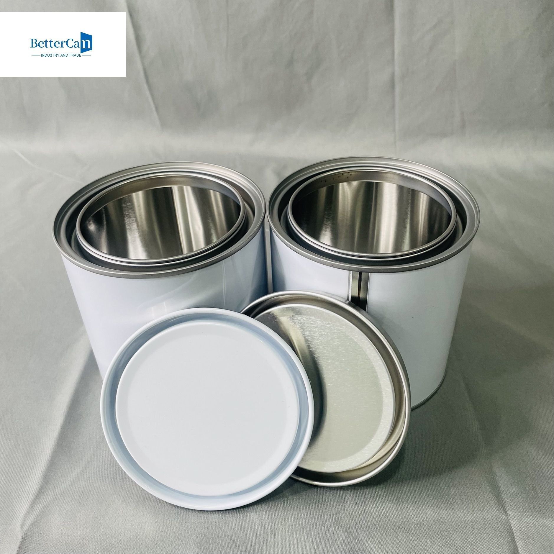 500ml Round Chemical 250ml Empty Paint Tins 0.23mm Thickness