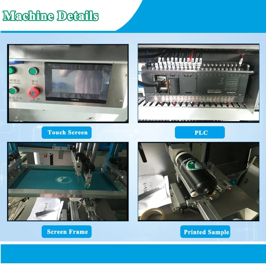 800P/H Bottle Screen Printing Machine Automatic Positioning Color Fixing