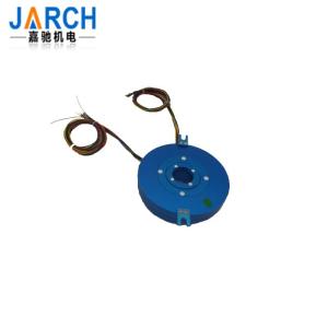 China 2 Wire 100M Ethernet Through Hole Pancake Slip Ring Rotary Joint For Welding Equipment wholesale