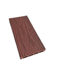 China ISO 9001 Wood Grain Effect Hollow 135mm X 25mm WPC Decking Boards wholesale