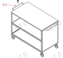 China Flexible Platform Truck Trolley Stainless Steel Storage Trolley With 6&quot; Silent Casters wholesale