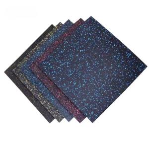China 50cm x 50cm Rubber Floor Tile For Gym Fitness Playground wholesale