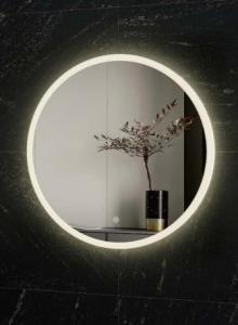 China Hidden Frame Electric Bathroom Round Backlit Mirrors 600X600mm 800X800mm 900X900mm wholesale