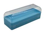 Double Layer Clear Plastic Eyeglass Case