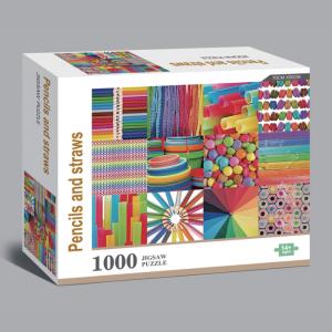 China Adults Challenging Greyboard 1000pcs Jigsaw Puzzle Gift For 14 Age+ wholesale
